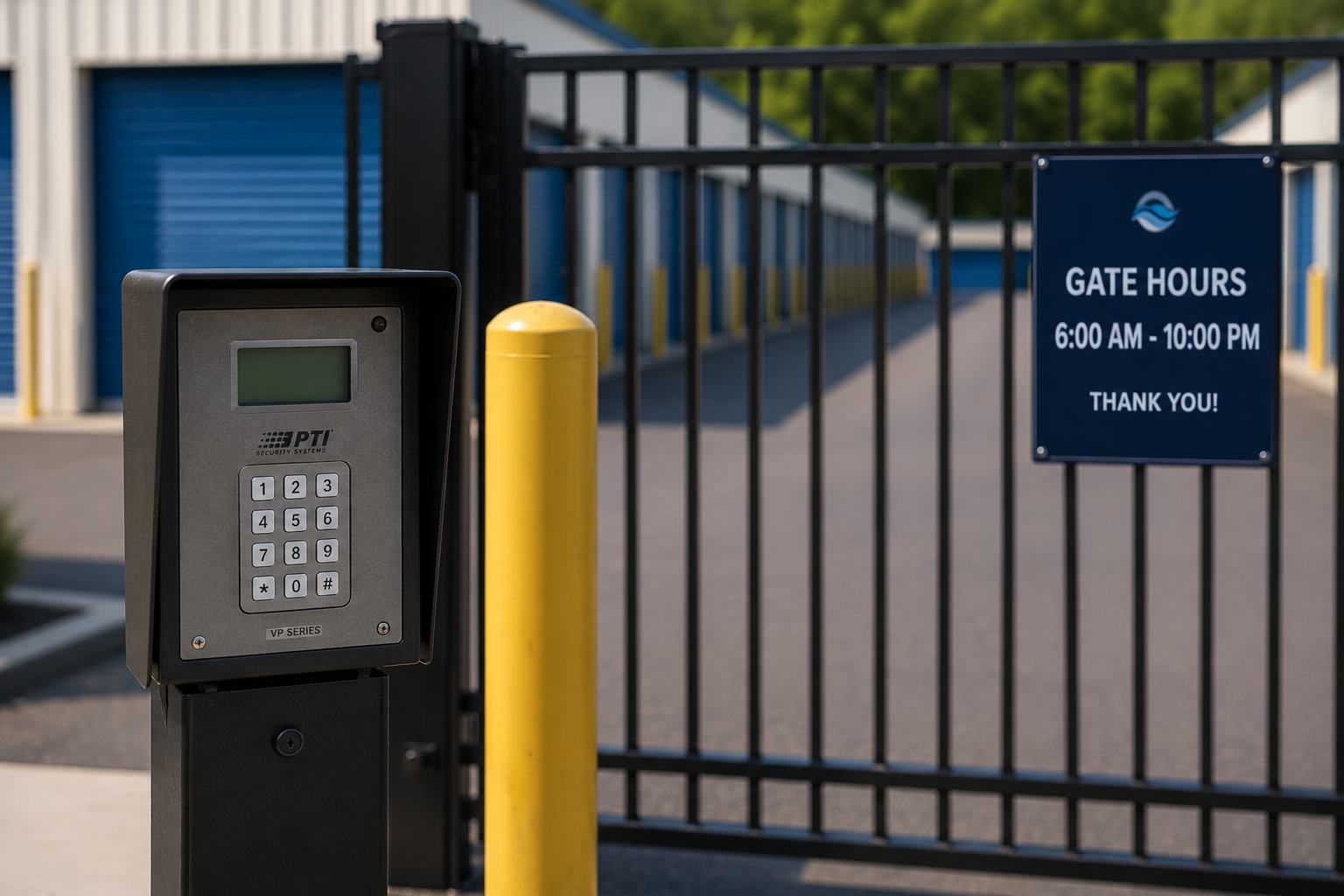 Bluewater Storage facility with secure gated access