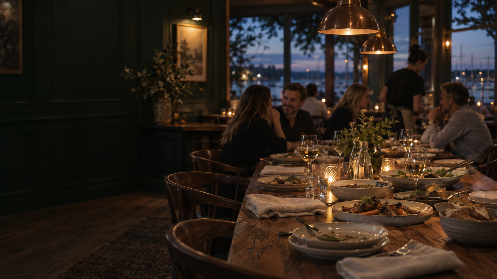 Dinner and drinks at Harbor and Pine
